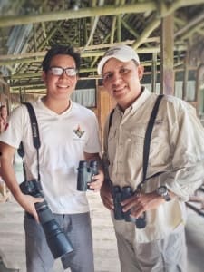 Photo of Birding Guide and Staff Biologist ready for bird tours