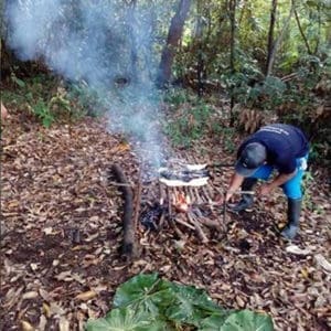 Cooking in the wilderness